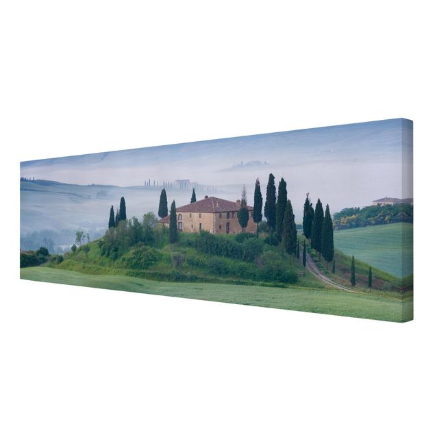 Stampa su tela - Sunrise In Tuscany - Panoramico