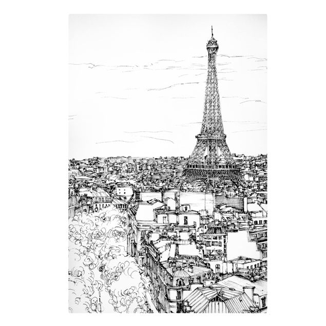 Stampa su tela Città studio - Parigi