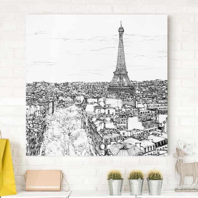 Riproduzione quadri su tela Città studio - Parigi