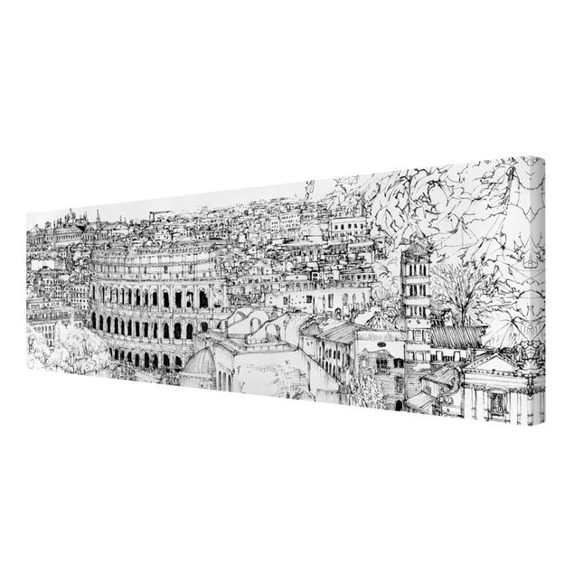 Stampa su tela - Città Studi - Roma - Panoramico
