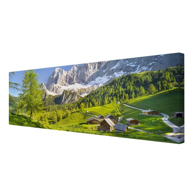 Stampa su tela - Styria Alpine Meadow - Panoramico