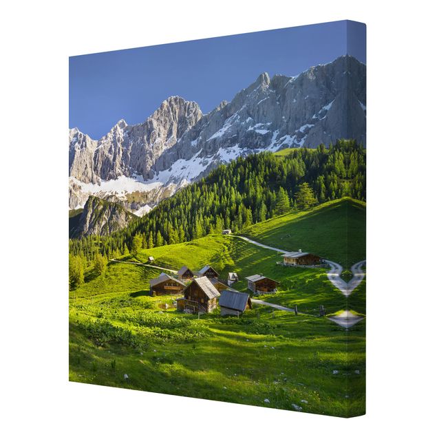 Stampa su tela - Styria Alpine Meadow - Quadrato 1:1