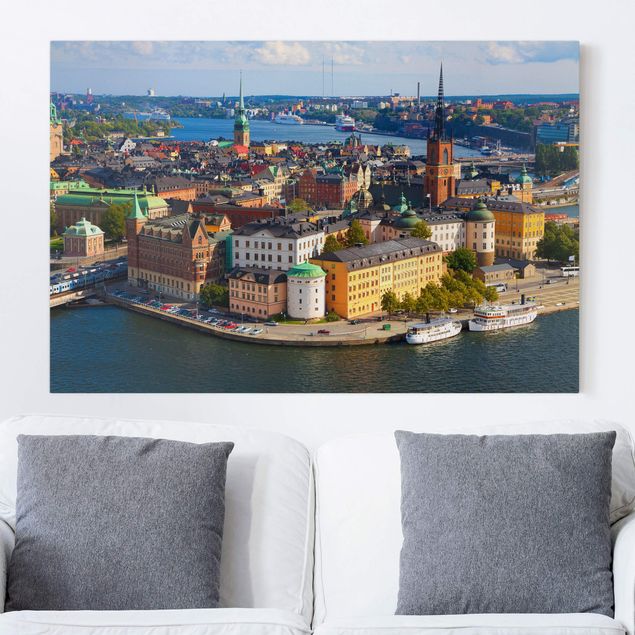 Stampe su tela città Stoccolma in Svezia