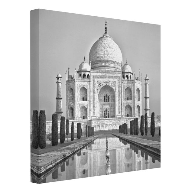 Stampa su tela - Taj Mahal With Garden - Quadrato 1:1