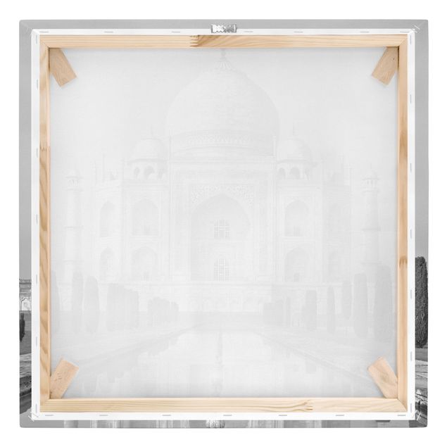 Stampa su tela - Taj Mahal With Garden - Quadrato 1:1