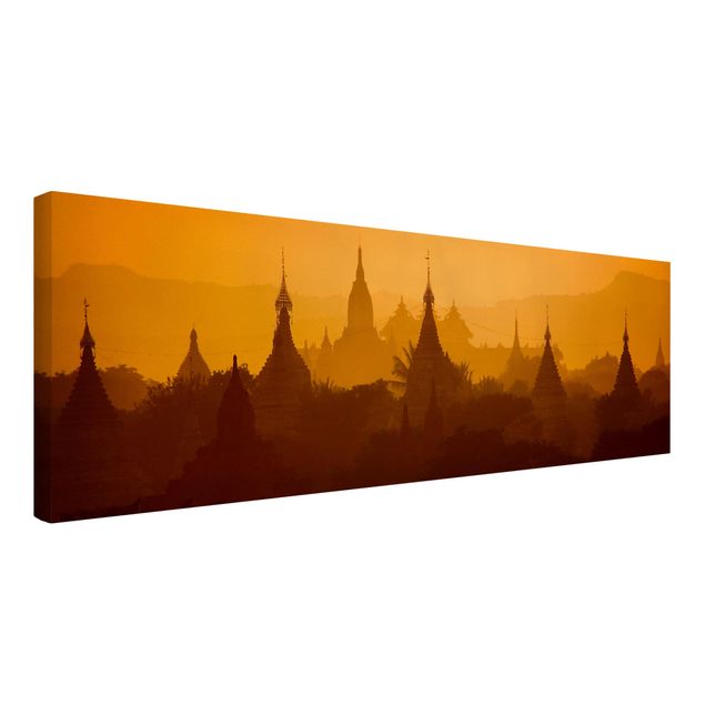 Stampa su tela Città Tempio in Myanmar