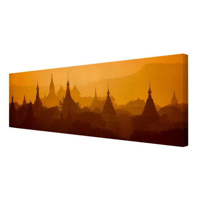 Stampa su tela - Temple City In Myanmar - Panoramico