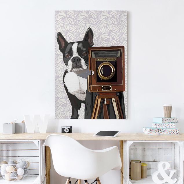Riproduzione quadri su tela Fotografo di animali selvatici Terrier