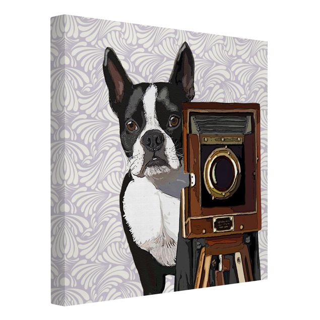 Stampe su tela vintage Fotografo di animali selvatici Terrier