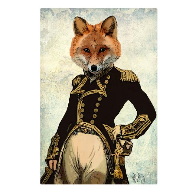 Stampe su tela Ritratto di animali - Ammiraglio di volpe