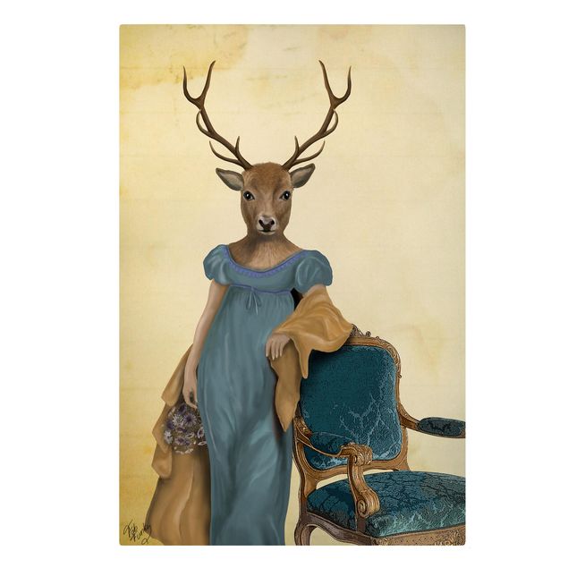 Stampe su tela Ritratto di animali - Signora cervo