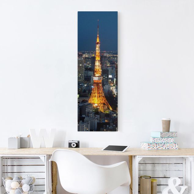 Stampa su tela città Torre di Tokyo