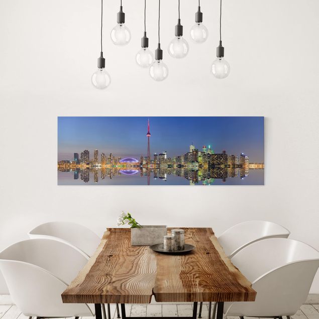 Stampe su tela Toronto City Skyline di prima del lago Ontario