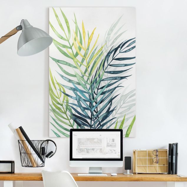 Riproduzioni su tela quadri famosi Fogliame tropicale - Palma