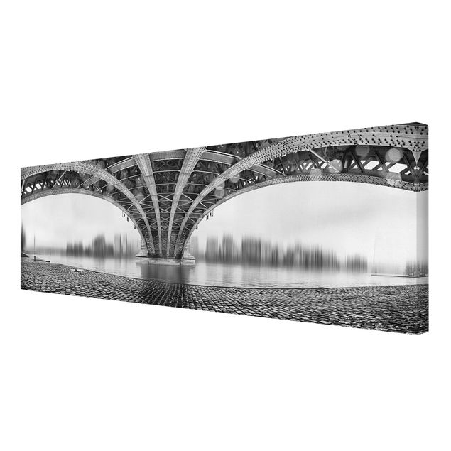 Stampa su tela - Under The Iron Bridge - Panoramico