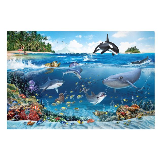 Quadri mare e spiaggia Animal Club International - Mondo sottomarino con animali