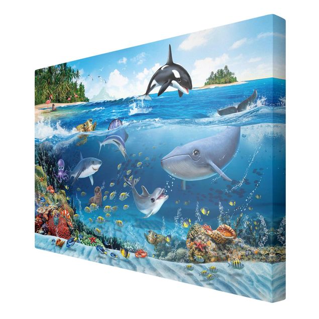 Quadri su tela Animal Club International - Mondo sottomarino con animali