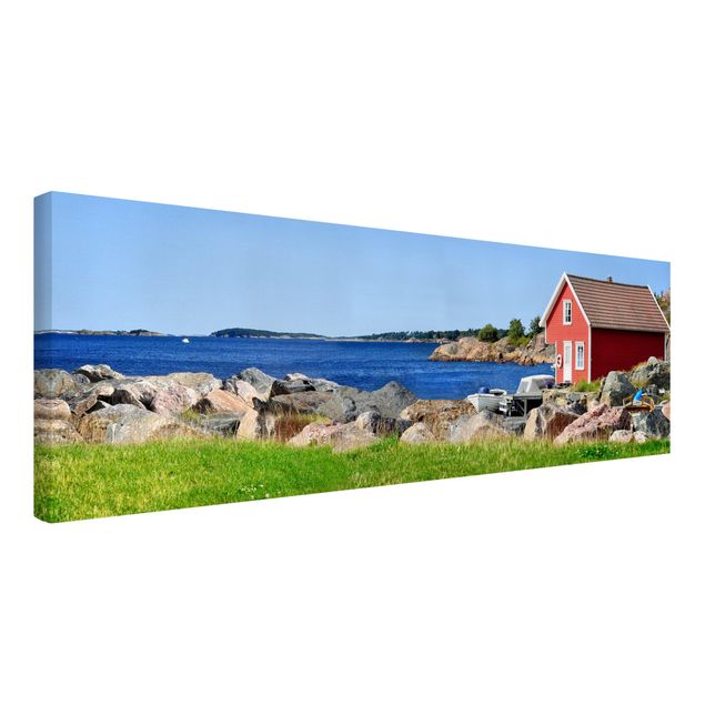 Stampa su tela - Holiday In Norway - Panoramico