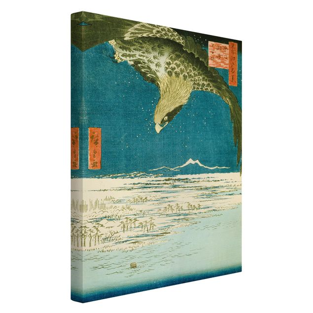 Quadri su tela animali Utagawa Hiroshige - La pianura presso Fukagawa Susaki