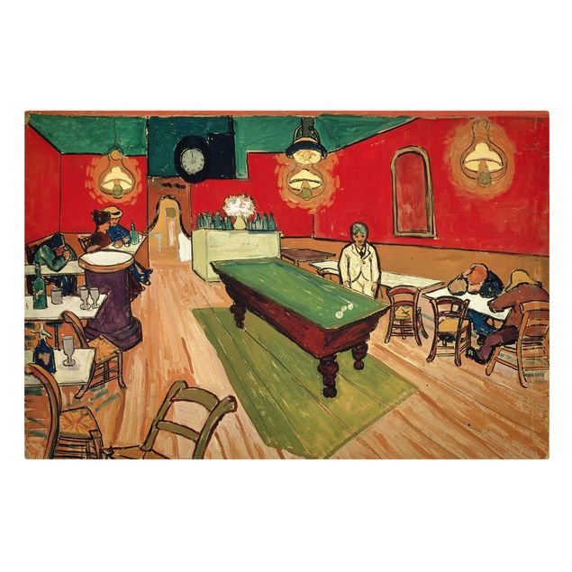Stampa su tela - Vincent van Gogh - The Night Café - Orizzontale 3:2