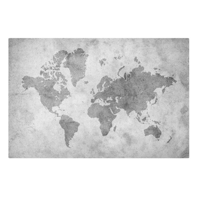 Stampa su tela - Vintage World Map II - Orizzontale 3:2