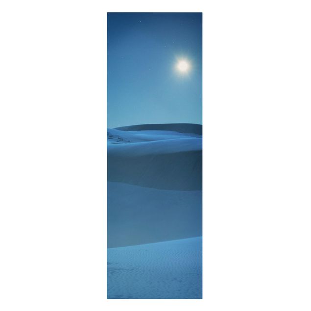 Stampa su tela - Full Moon Over The Desert - Pannello