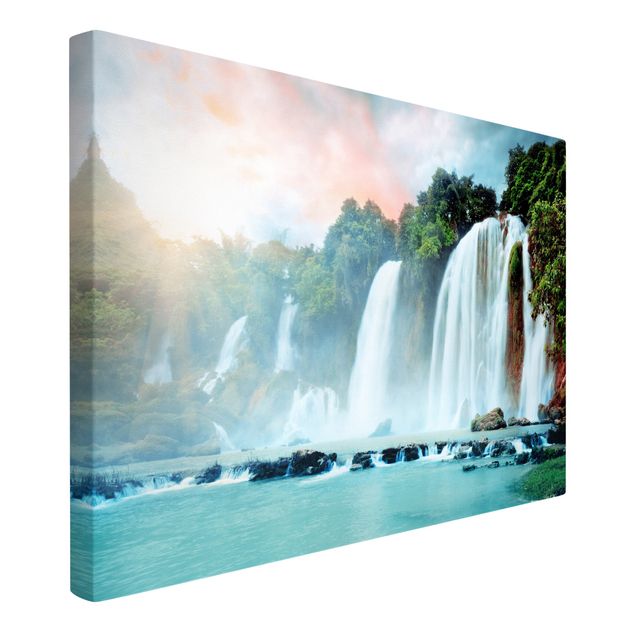 Stampe su tela paesaggio Panorama delle cascate