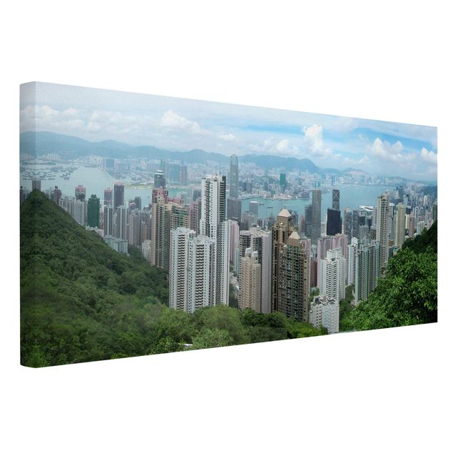 Quadri su tela Guardando Hongkong
