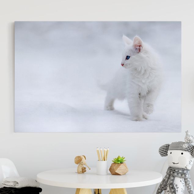 quadri con animali Bianco come la neve