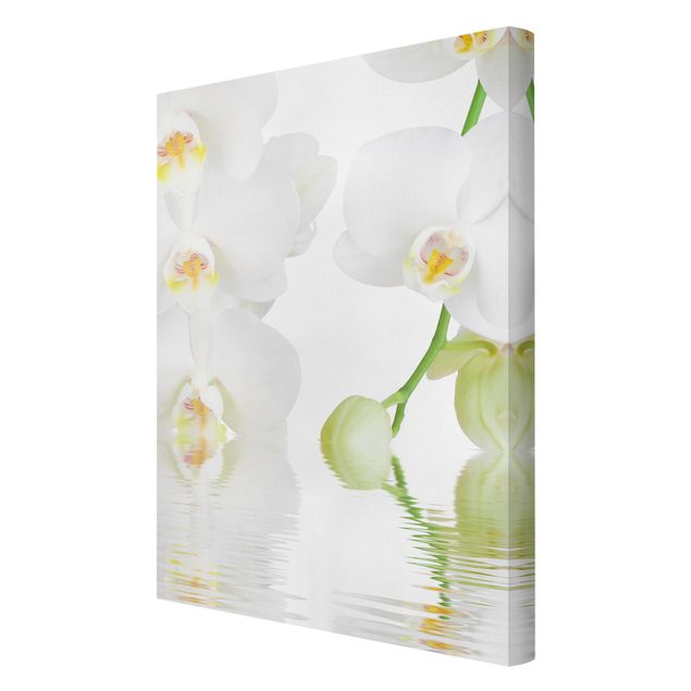 Stampa su tela Wellness orchid - White orchid - Verticale 2:3