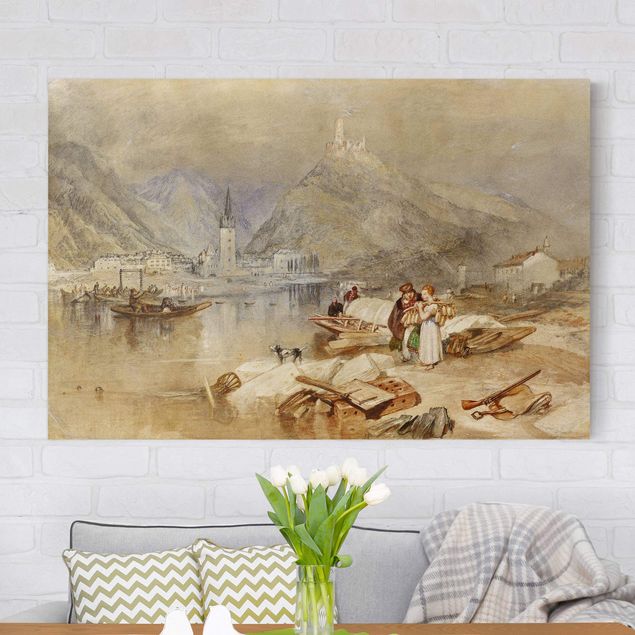 Quadri su tela paesaggio William Turner - Bernkastel sulla Mosella