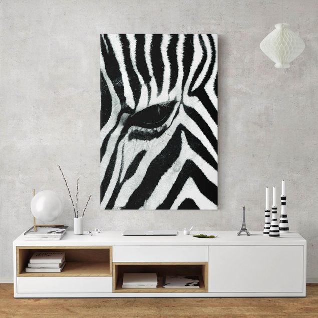 Stampe su tela bianco e nero Attraversamento della zebra n. 3