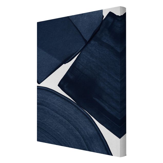 Quadro su tela - Pittura minimalista blu