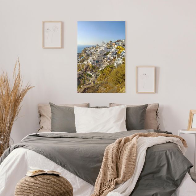 Quadri moderni per soggiorno Oia a Santorini