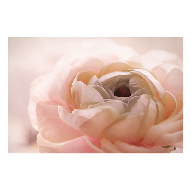 Quadro su tela - Focus su fioritura rosa
