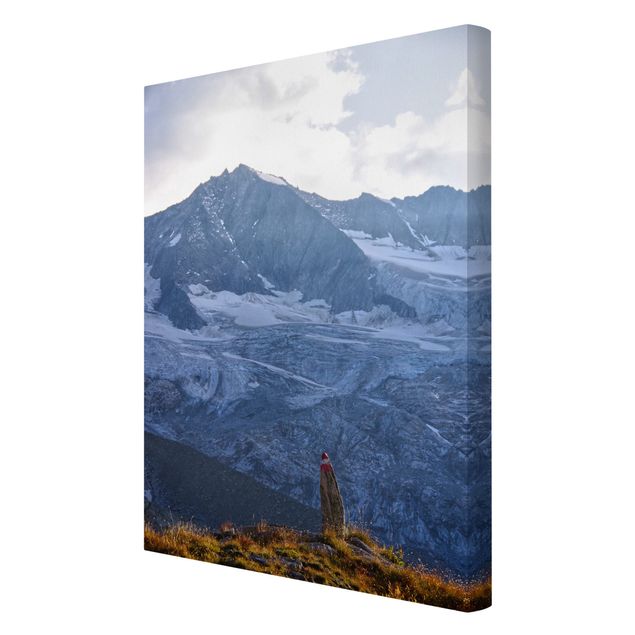 Quadro su tela - Sentiero marcato nelle Alpi