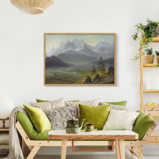 Poster con cornice - Albert Bierstadt - Mont Blanc - Orizzontale 3:4