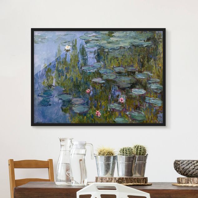 Poster con cornice - Claude Monet - Water Lilies (Nympheas) - Orizzontale 3:4
