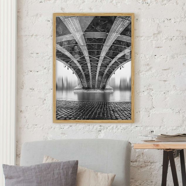 Poster con cornice - Under The Iron Bridge - Verticale 4:3