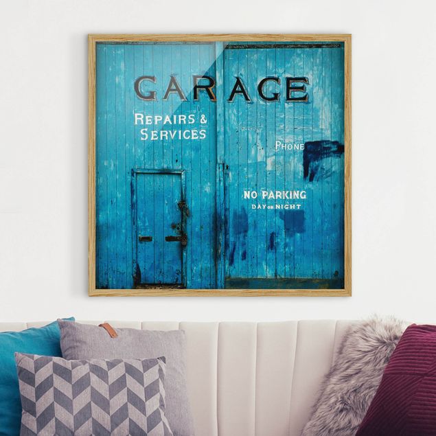 Poster con cornice - Garage - Quadrato 1:1