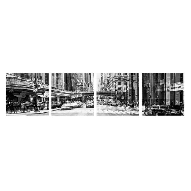 Stampe su tela città NYC Urban black and white