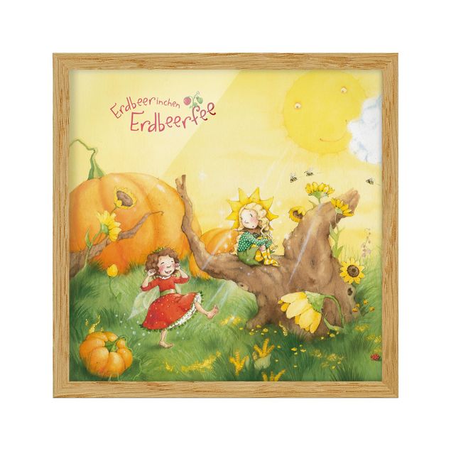 Poster con cornice - The Strawberry Fairy - A Sunny Day - Quadrato 1:1