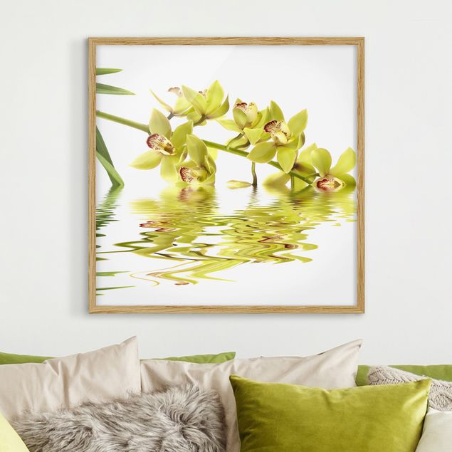 Poster con cornice - Elegant Orchid Waters