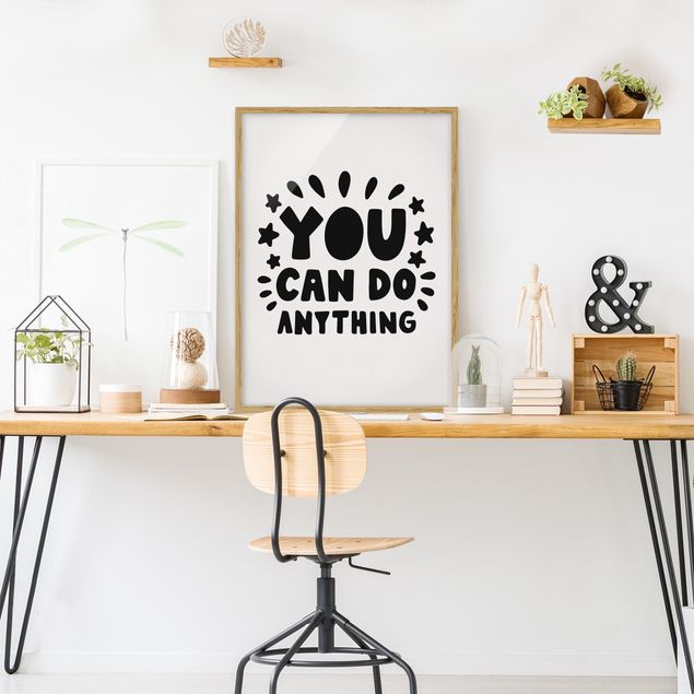 Poster con cornice - You Can Do Anything - Verticale 4:3