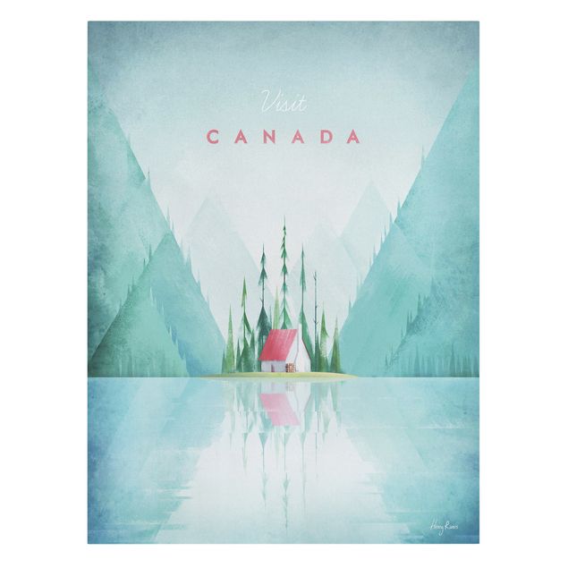 Stampa su tela - Poster di viaggio - Canada - Verticale 4:3