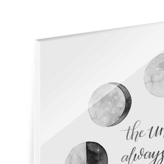 Quadro in vetro - Ode To The Moon - Universe - Quadrato 1:1