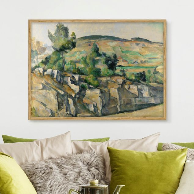 Poster con cornice - Paul Cézanne - Undulating Landscape - Orizzontale 3:4