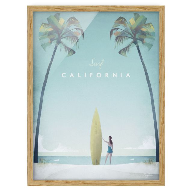 Poster con cornice - Poster di viaggio - California - Verticale 4:3