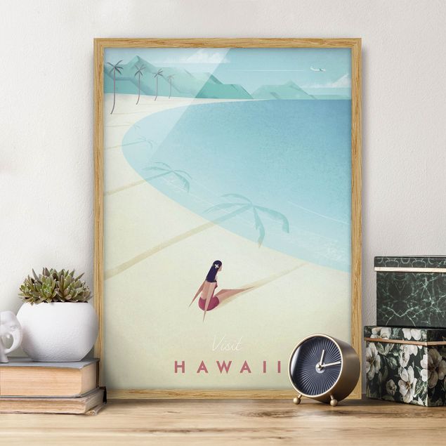 Poster con cornice - Poster Viaggi - Hawaii - Verticale 4:3