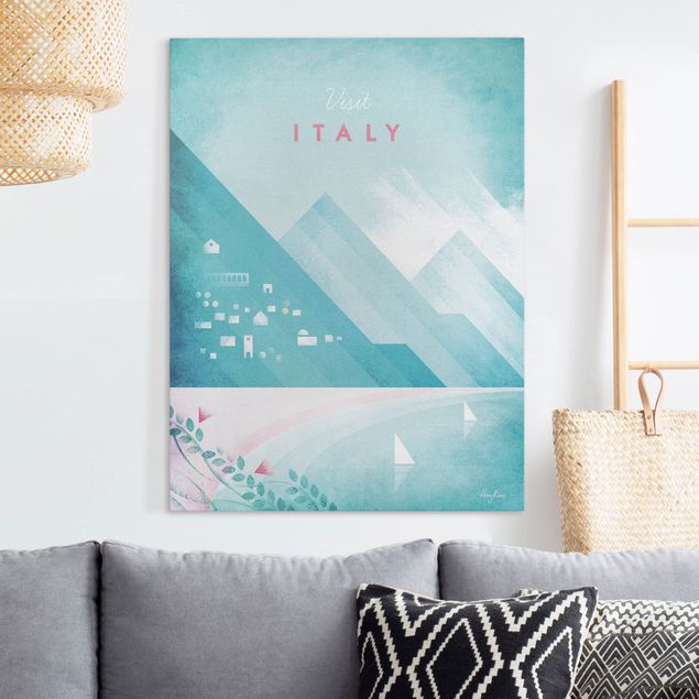 Quadri con montagne Poster di viaggio - Italia